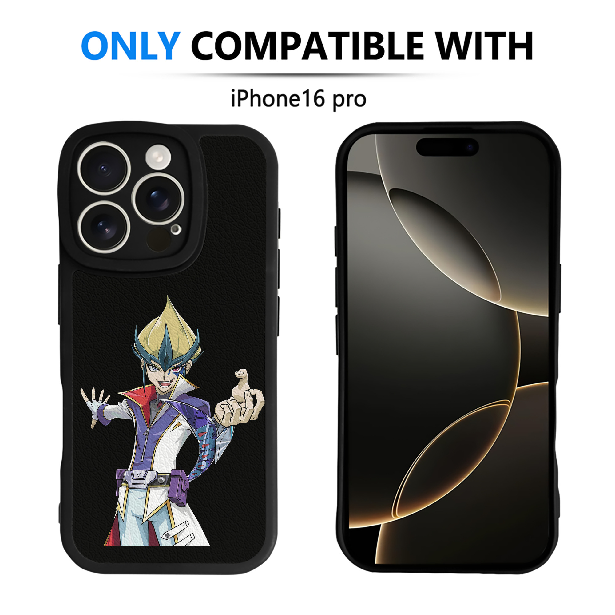 遊☆戯☆王 Yu-Gi-Oh! 【iPhone 16シリーズ対応】シリコンスマホケース（レザー調） 材質：シリコン